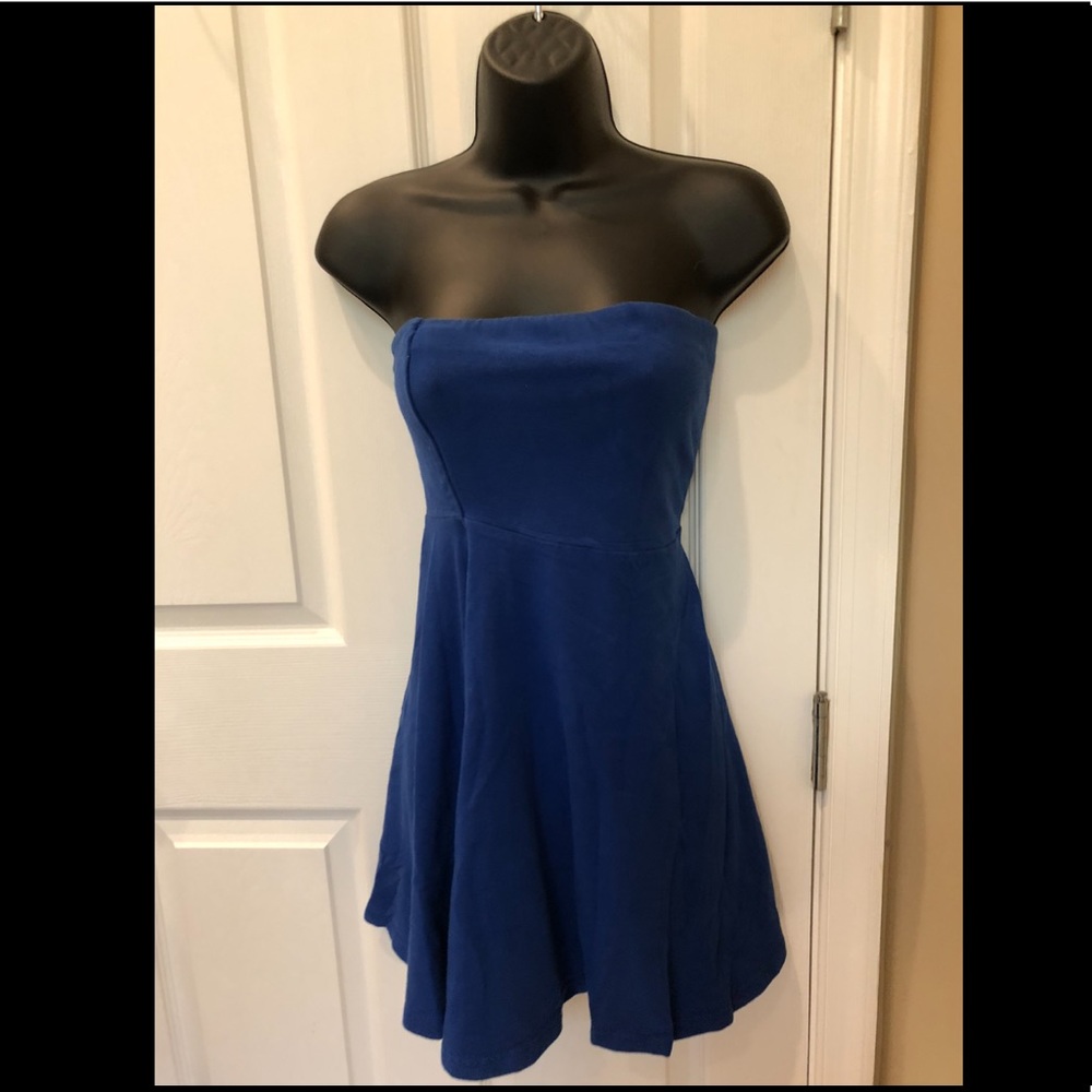 Strapless Express Dress Blue